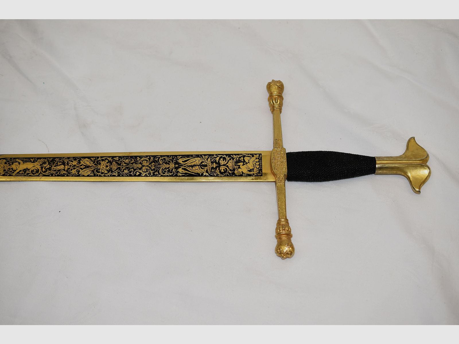 Renaissance-Schwert, Goldenes Schwert Carlos V, Kaiser Karl V, Toledo Gesamtlänge 74 cm