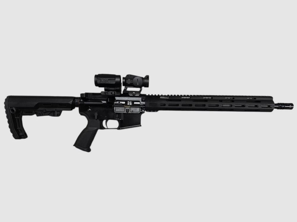 Messerschmitt AR15 16,75" halbautomatische Büchse 223Rem schwarz + FalkeS+ Falke B3X*EWB Pflichtig