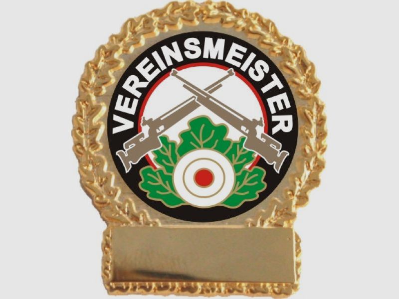 Schützennadel 123 mit Text