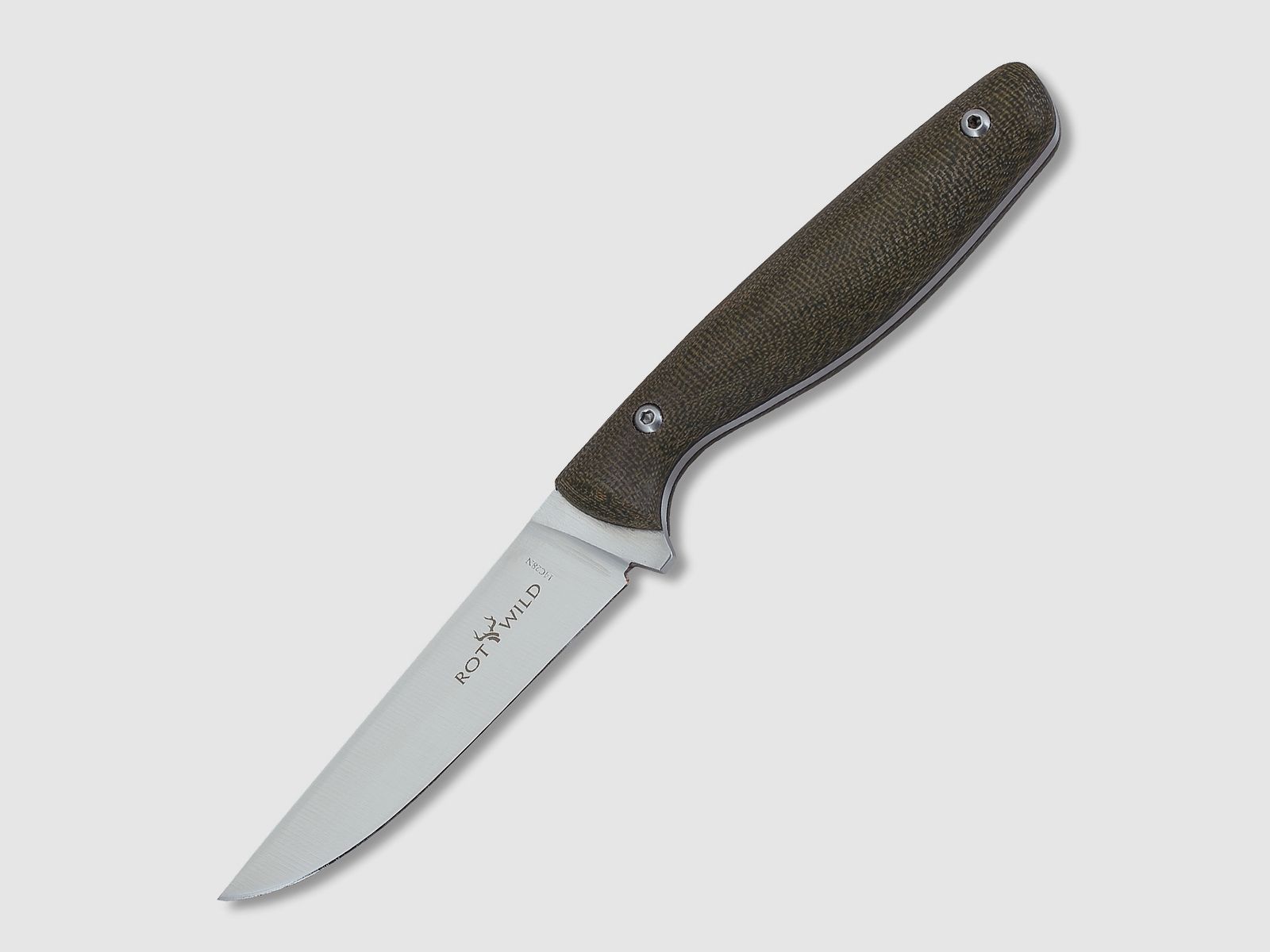 ROTWILD Hunting Knife "Merlin" Micarta Green