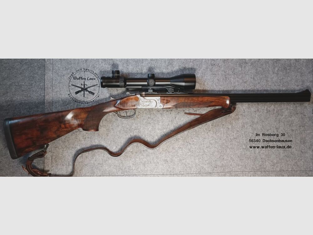 Krieghoff Ulm Ultra TS Zeiss Variopoint 2,5-10x50 calcio a pompa* RH con occhio sinistro