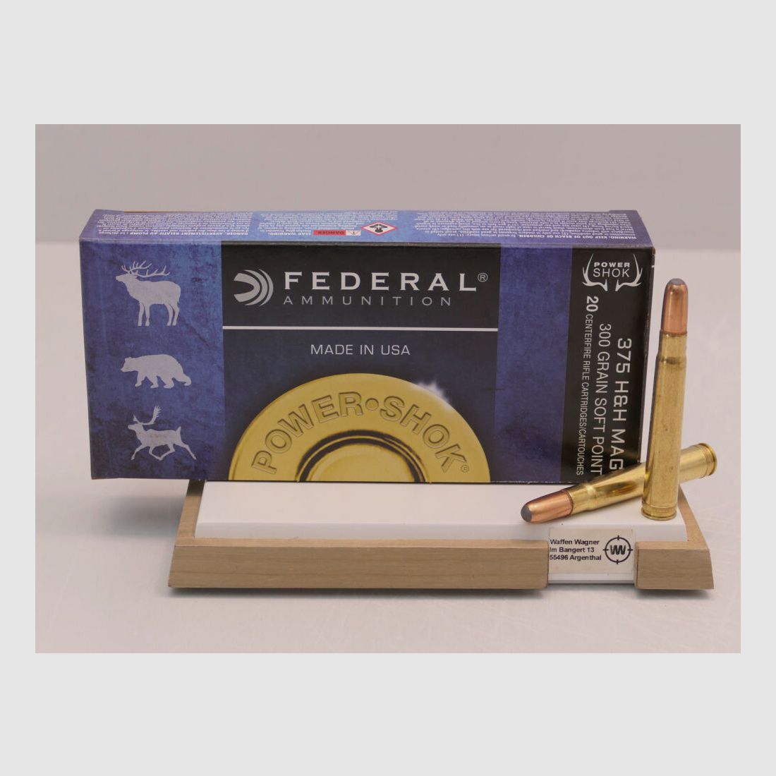Federal Hi-Shok Soft P. 300grs. A20 .375 H&H