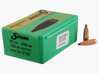 Sierra Bullet .30/.308 150GR SBT 100 pieces