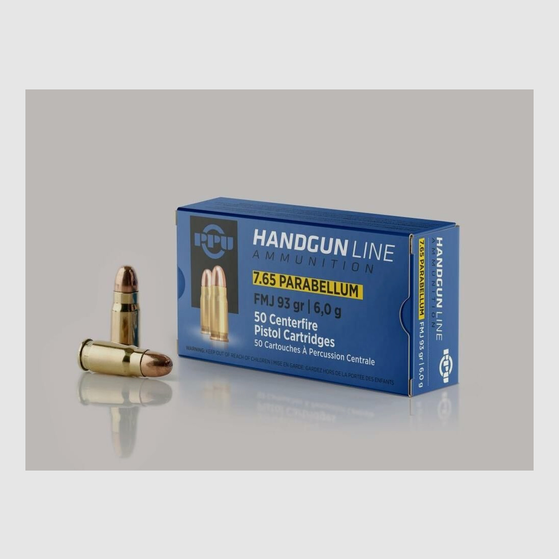 PRVI Partizan VM/FMJ 4,6g/71grs - 50 pezzi 7,65mm Browning; .32 Browning