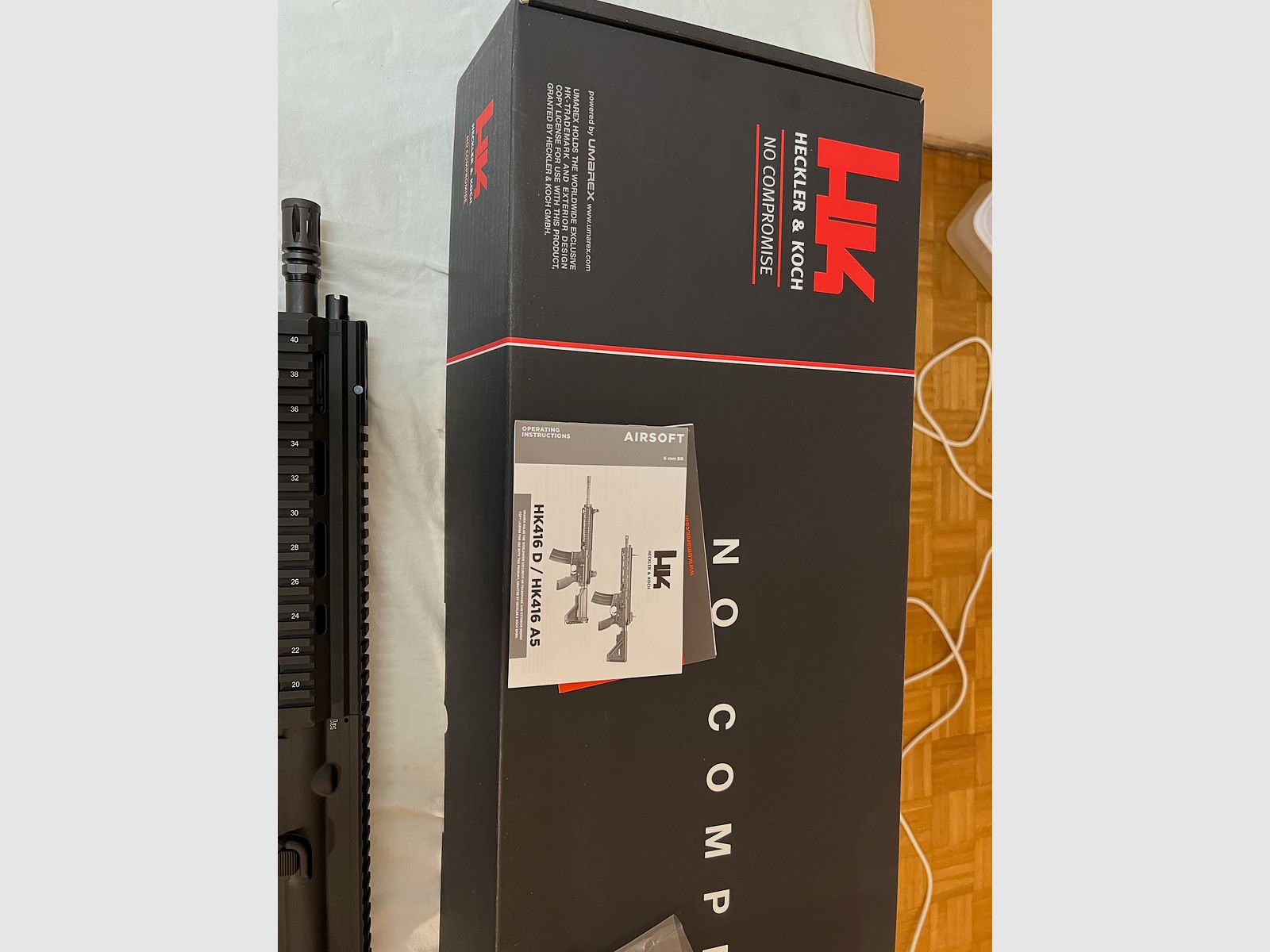 Umarex VFC Heckler & Koch HK416 A5 Airsoft Vollmetall Gas-Blow-Back 6mm BB nero - Generazione 3 nuovo leggermente graffiato handguard NP 650€