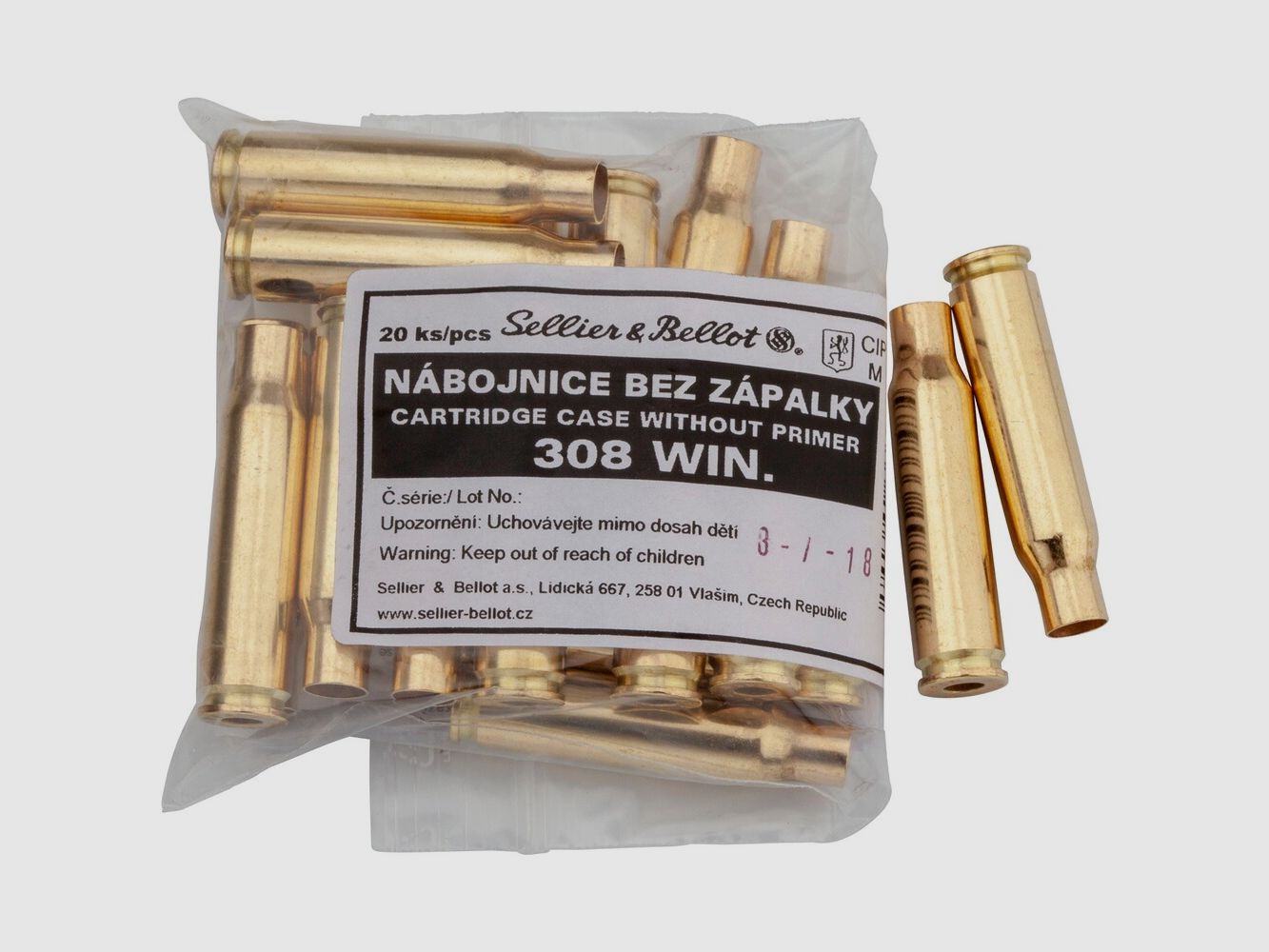 Sellier & Bellot Cases .308 Winchester, image 1 of 2