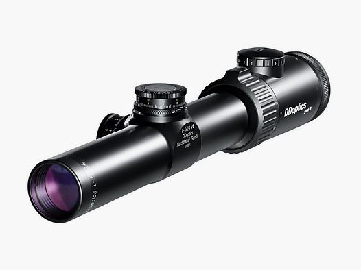 DDoptics Nighteagle V6 1-6x24 Gen3 MRAD 2BE lunette de tir Réticule : A4N, Point lumineux : point lumineux manuel