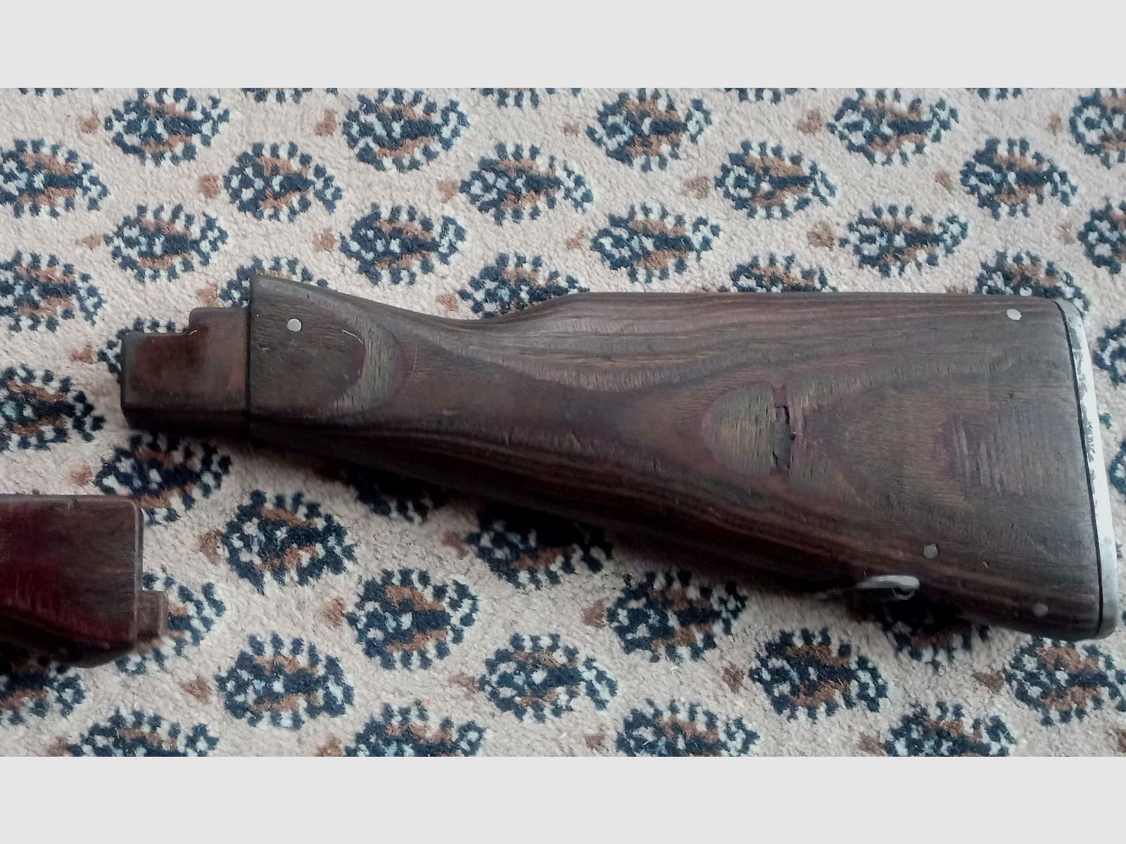 Classic AK fixed stock wood laminate dark brown / can also be fitted into Cybergun GSG Co2 AK47 // AKM & AK74 laminated wood stock