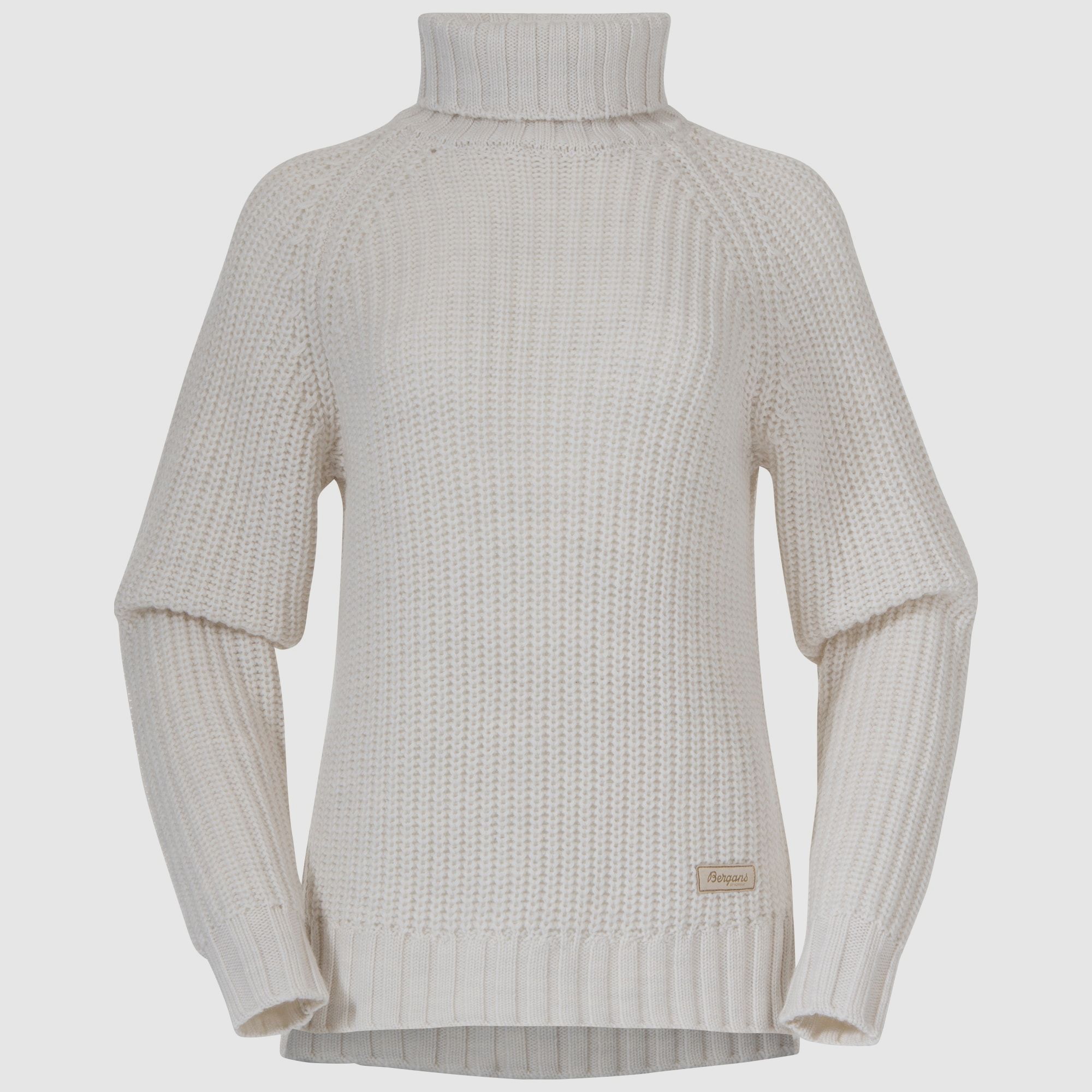 Bergans Nordmarka Merino Jersey de Cuello Alto Mujer Vainilla Blanco XS