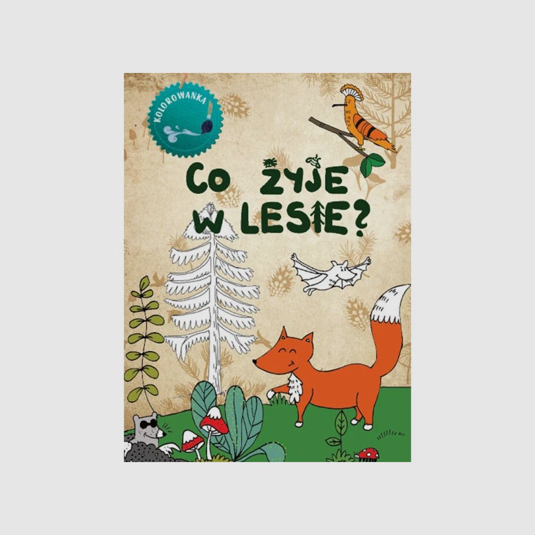 Malbuch – Was lebt im Wald?