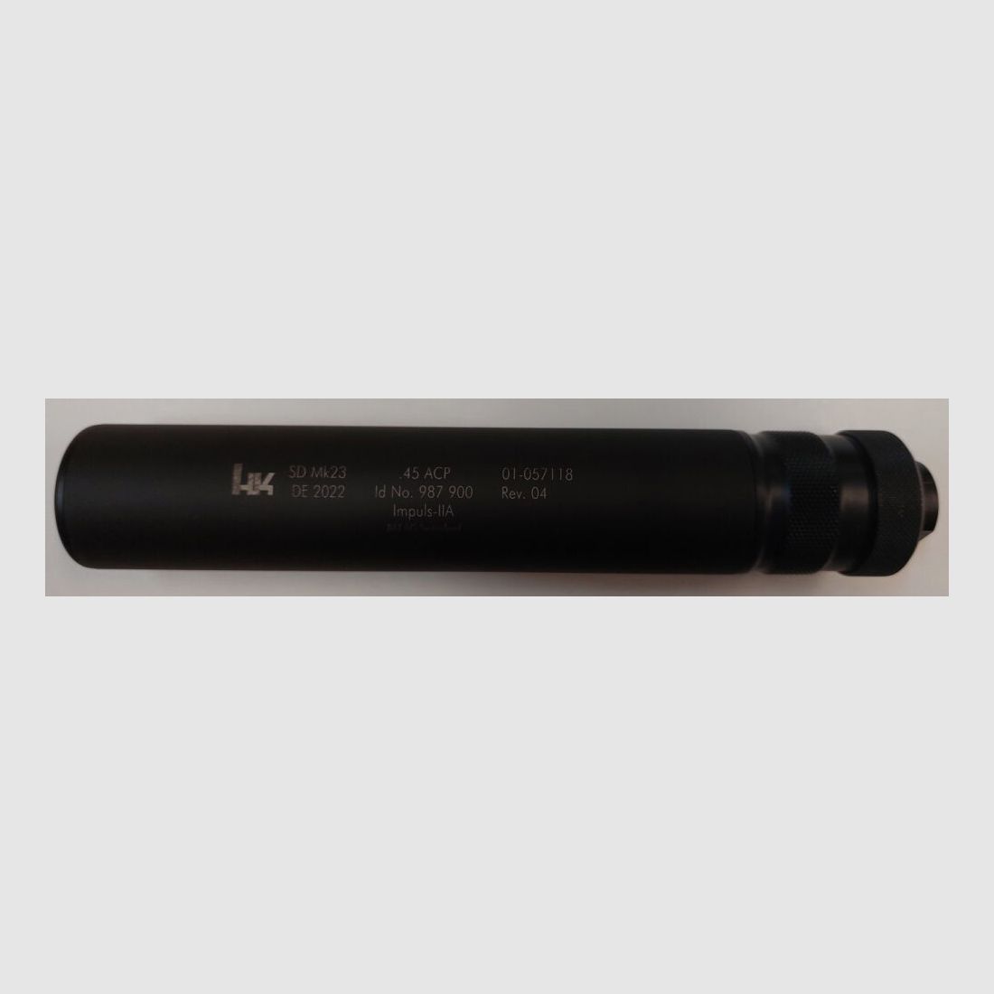 Silencieux Brügger & Thomet Brügger & Thomet pour pistolet Heckler & Koch HK MARK23 SOCOM au calibre .45ACP M16x1