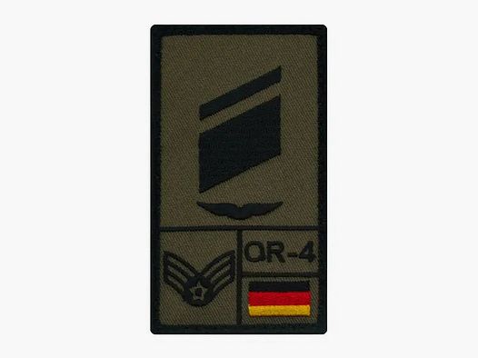 Café Viereck Café Viereck Rank Patch Stabskorporal Luftwaffe links oliv