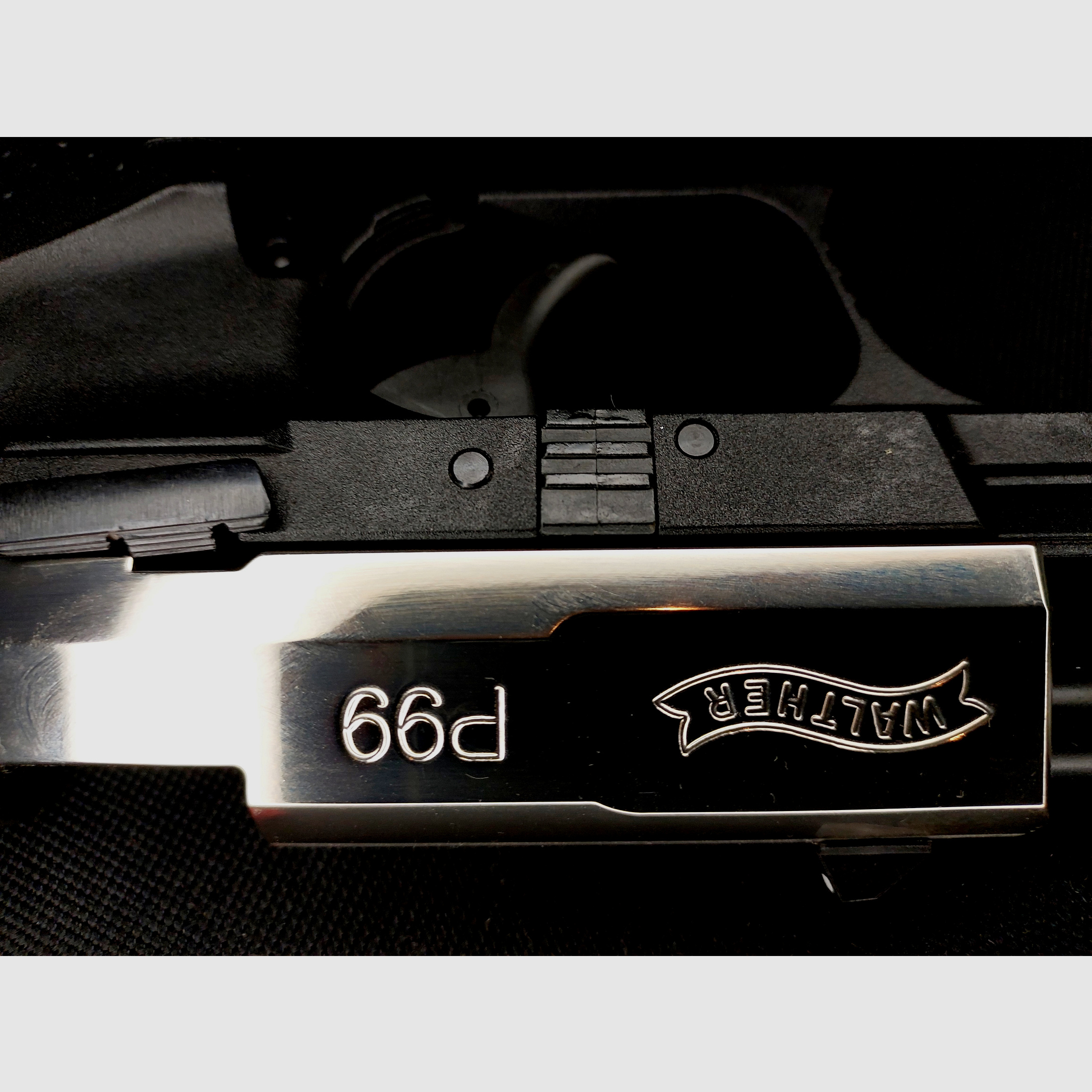 Premium Walther P99 SV NKL Schreckschusspistole 9 mm P.A.K. (PTB 762) P 99 Nickel-Finish [CNC-gefräster Stahlverschluss NKL] NEU!