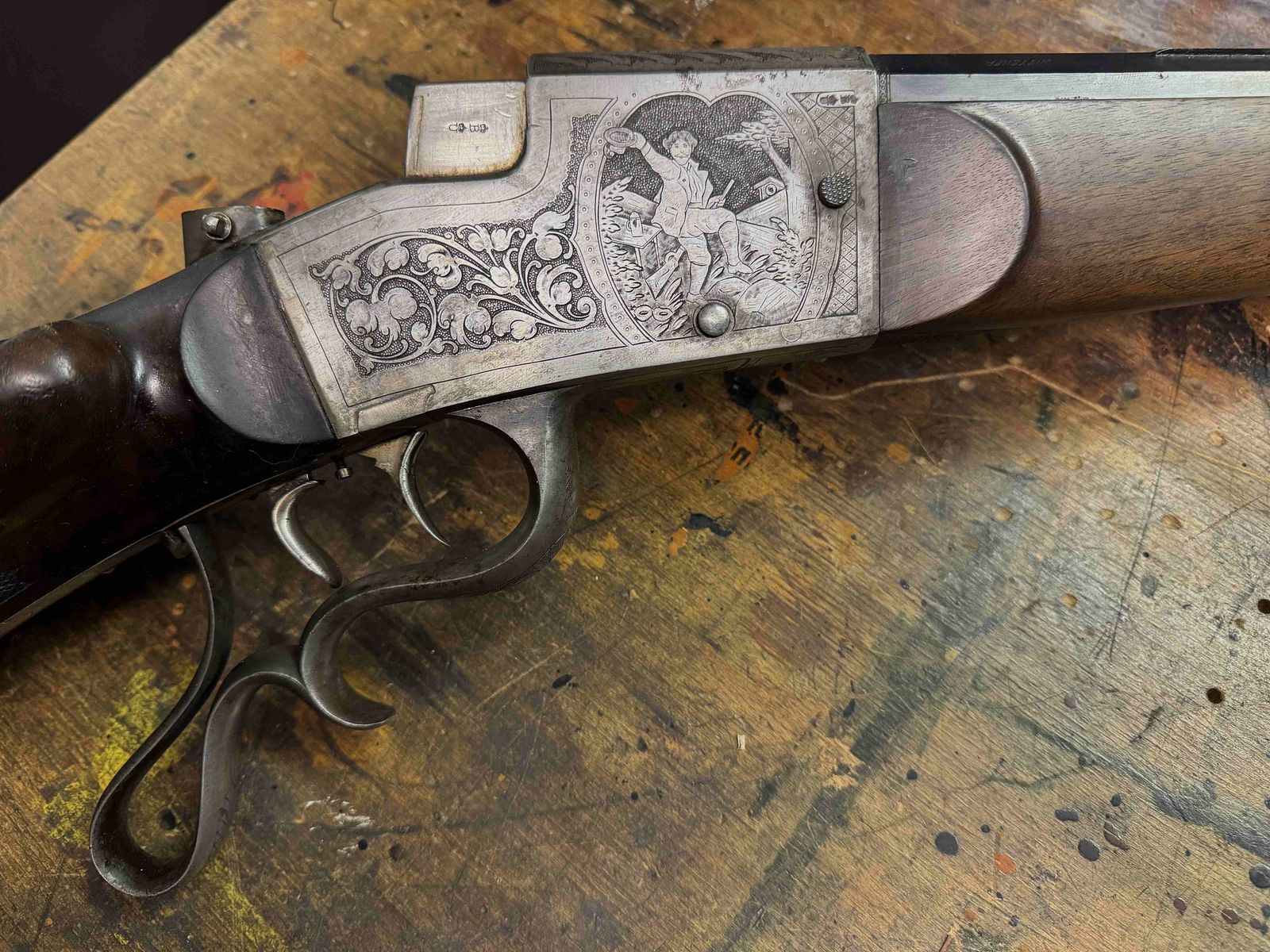 Feuerstutzen Systeem Aydt 8,15x46R in uitstekende originele staat