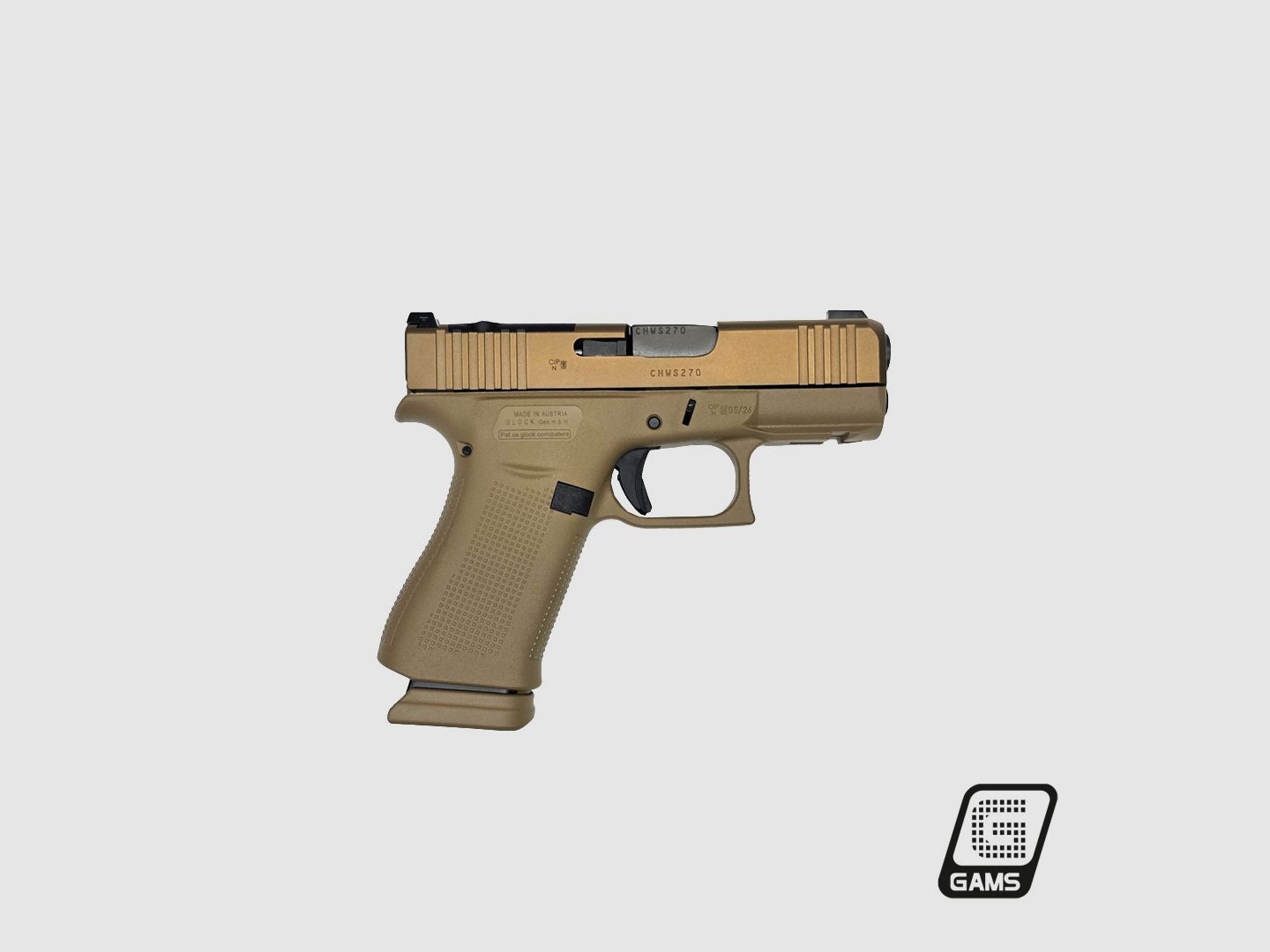Pistole GLOCK 43X MOS K Coyote, Bild 1 von 3