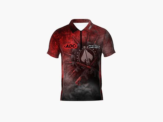 DED ADC Custom Competition T-Shirt - Red, size: S, Custom Name: With Custom Name, Clothes type: Women