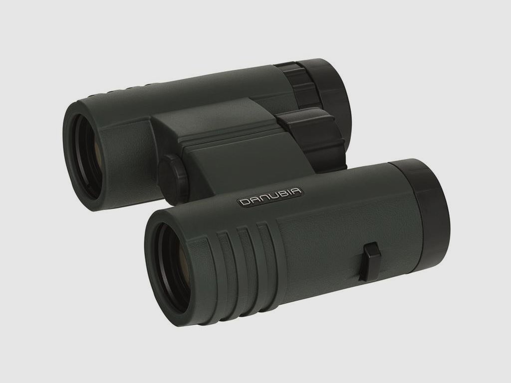 Door binoculars Danubia Bussard I 10x32 green with carrying case and shoulder strap