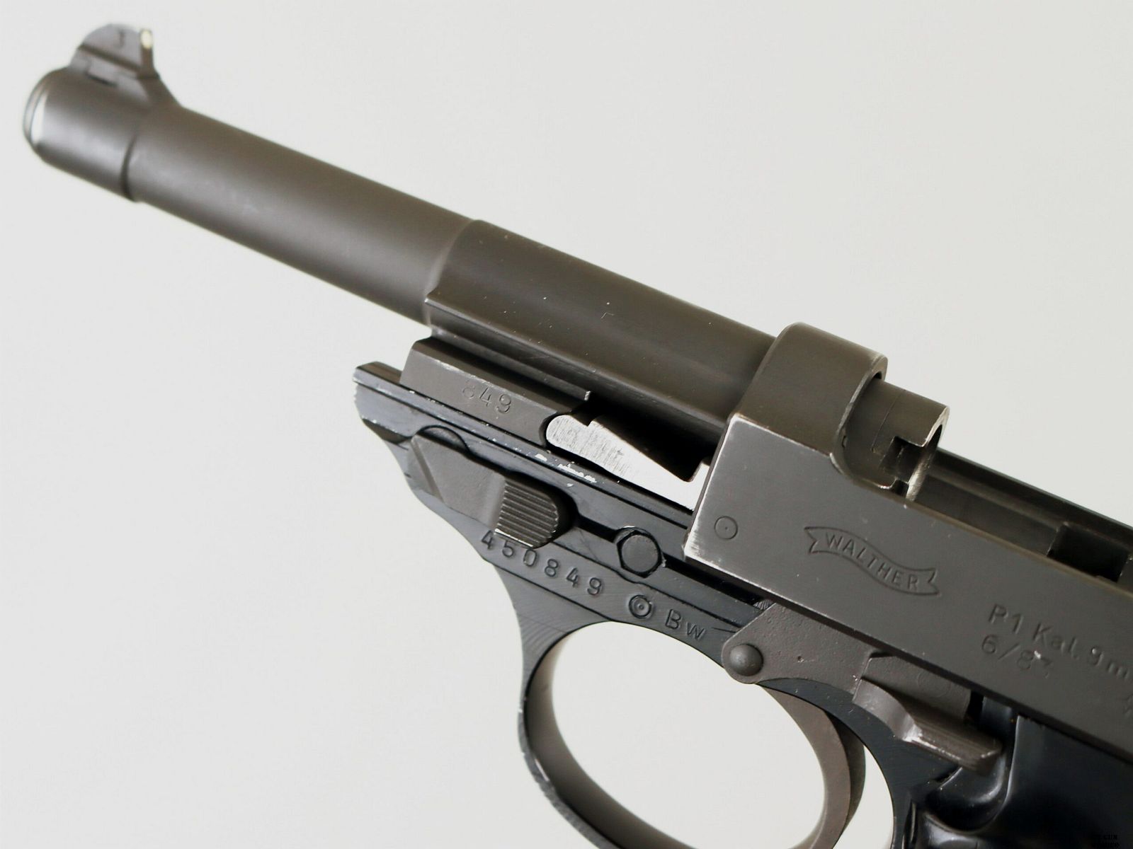 Pistolet Walther mod. P1 cal. 9×19 mm n° de série 450849, image 8 sur 8