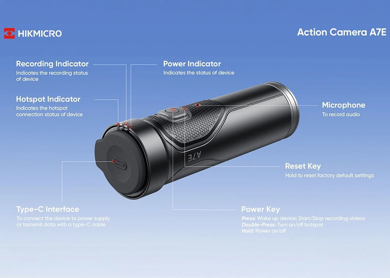 Hikmicro HIKCam A7E – caméra d’action, image 6 sur 11