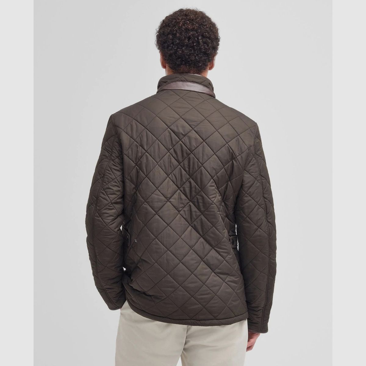 Kurtka puchowa BARBOUR Powell Oliwkowa