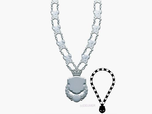 Schützenkette 25396 original Deumer, versilbert