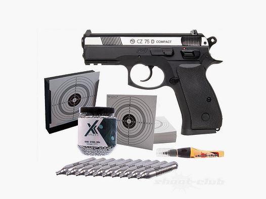 Czeska Zbrojowka	 CZ 75D Compact Dual Tone CO2 4,5mm BB Kugelfang Set