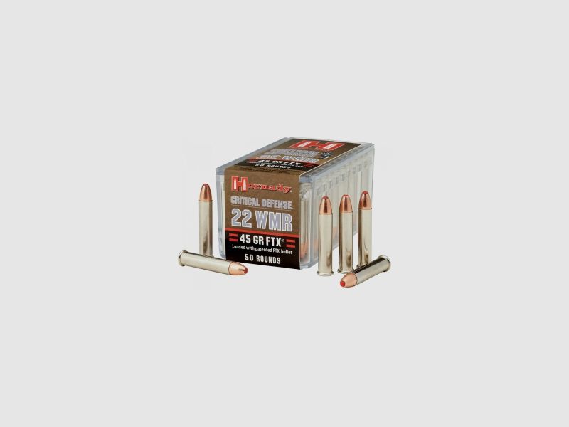 Hornady Critical Defense .22 WMR 45GR FTX 50 cartridges
