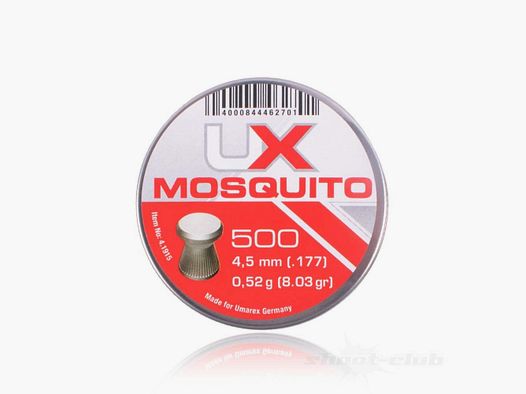UX Mosquito Flachkopf Diabolos 4,5mm / 0,52 g / 500 Stk
