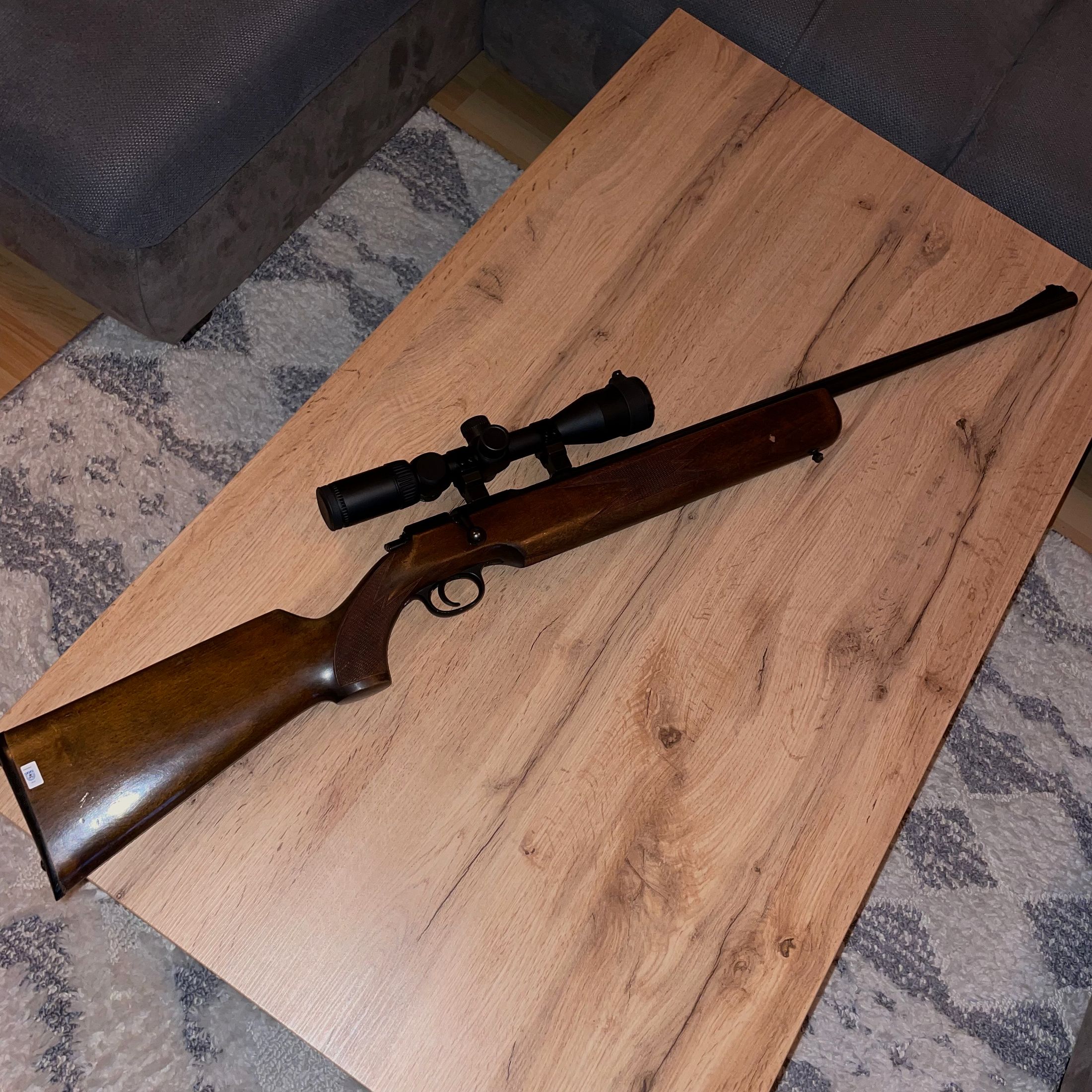 Einzellader KK Büchse Jung Roland Mod. Hubertus mit Optik