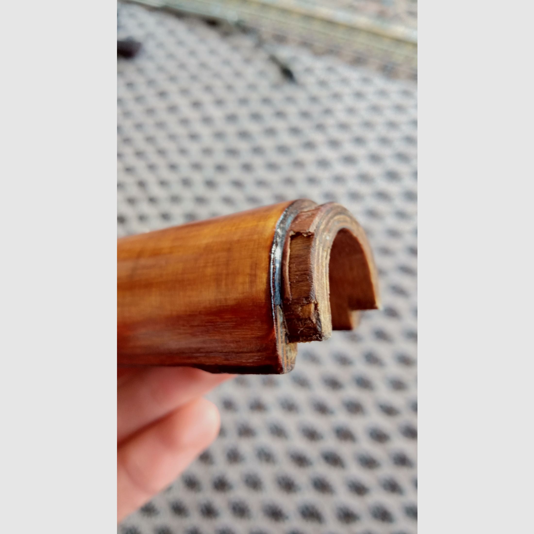 #1 Rumänischer AKMS unterer Handschutz s.g. Esel-Pimmel (Uluc) für Unterlaufklappschaft Schichtholz Romy Dong PM md.65 & oberer Laminat Handschutz russisch.