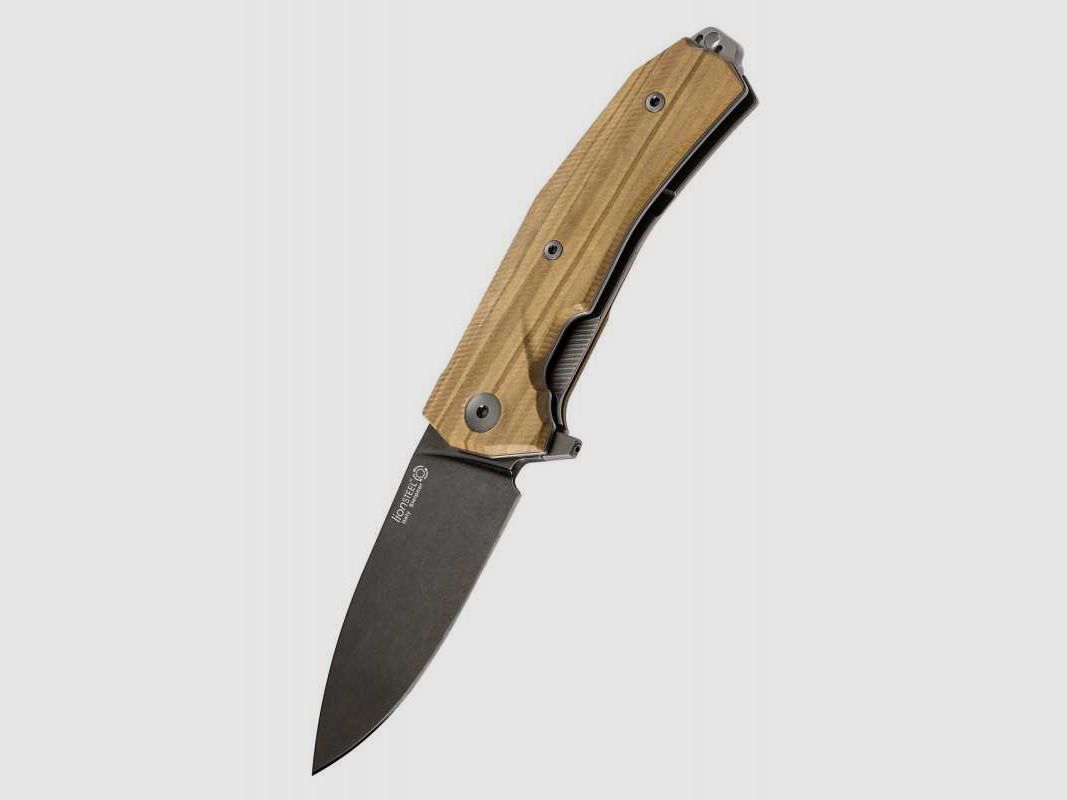 Lionsteel KUR Taschenmesser, Olive, schwarz, Sleipner