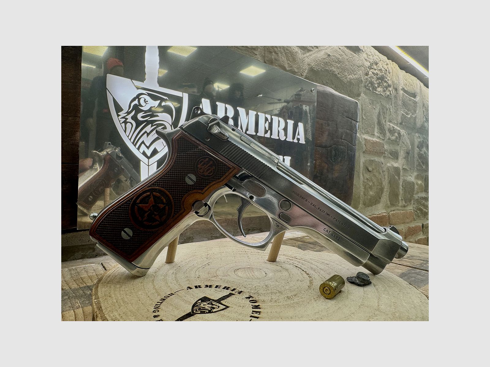 GEBRAUCHT – PISTOLE – BERETTA MOD. 98FS INOX Kal. 9×21, Bild 4 von 6