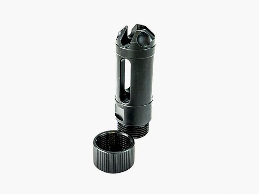 FAXON FIREARMS MUZZLOK® LUGER FAXON FIREARMS MUZZLOK 9MM PORTED FLASH HIDER NITRIDE CZARNY