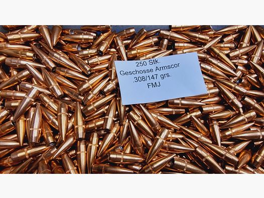 .30/.308/147grs Geschosse Armscor FMJ 1500 Stk