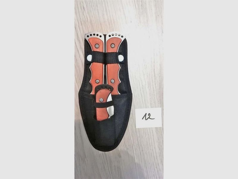 Dreiteiliges Messerset für Jäger und Angler