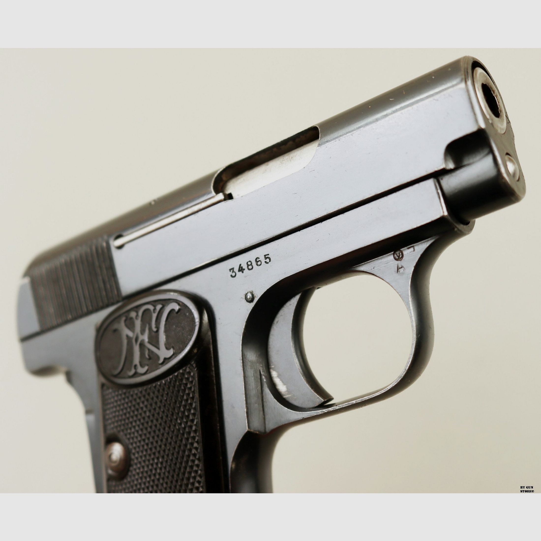 Pistole F.n. Browning mod. 1906 Kal. 6,35 Matr. 34865, Bild 7 von 7