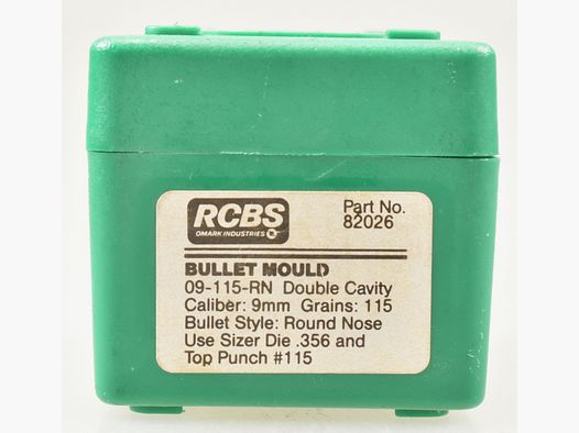 RCBS Doppel-Gießkokille 9mm - 115gr. Round Nose # 82026