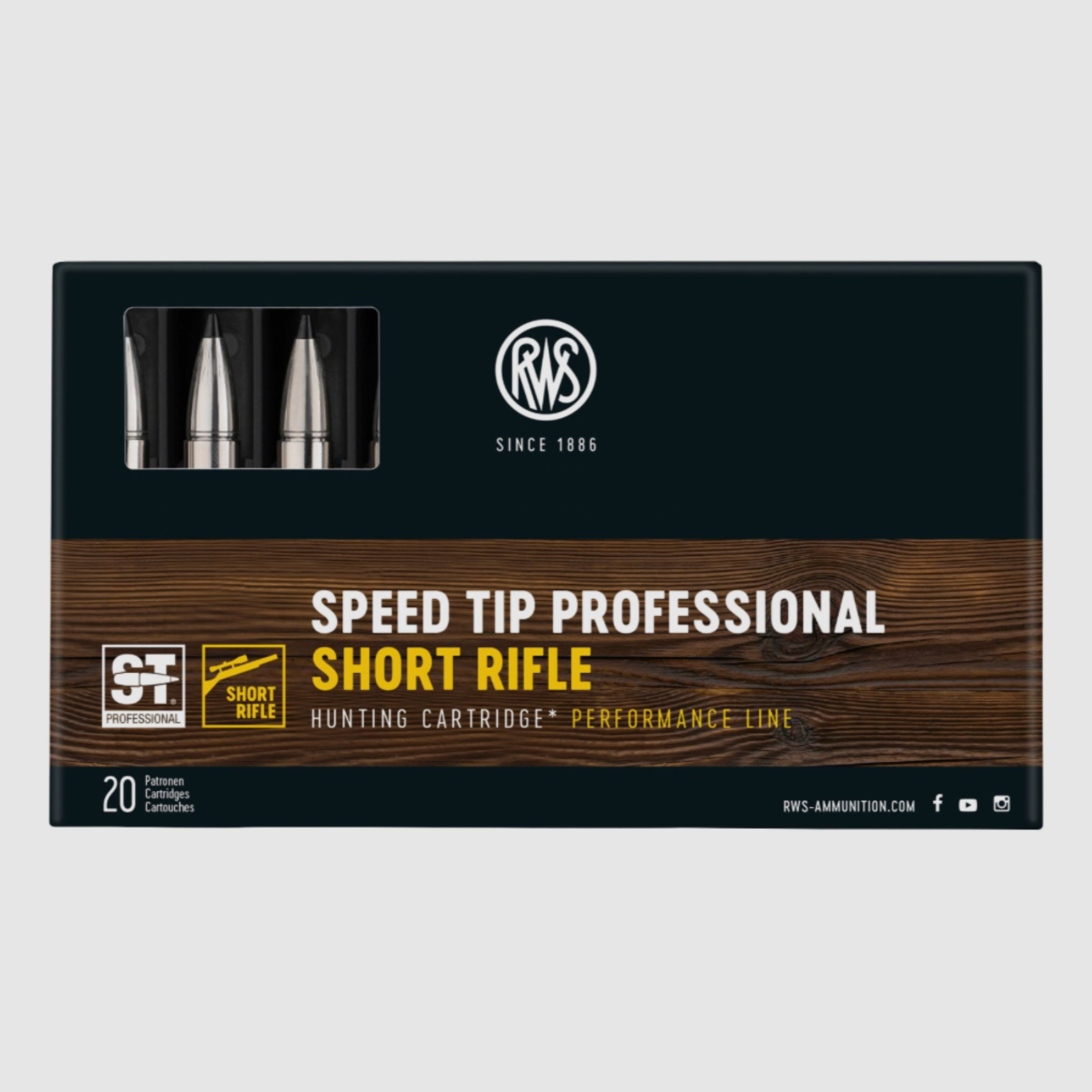 RWS 2406616 .308 Win. Speed Tip Professional Short Rifle 10,7g 165grs