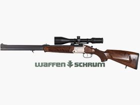 Merkel BBF B4 12/76-9.3x74R, ZF Meopta Meostar R1 3-12x56 Abs. 4C, Merkel Klemmmontage, LL: 61cm, 30 rounds ammunition