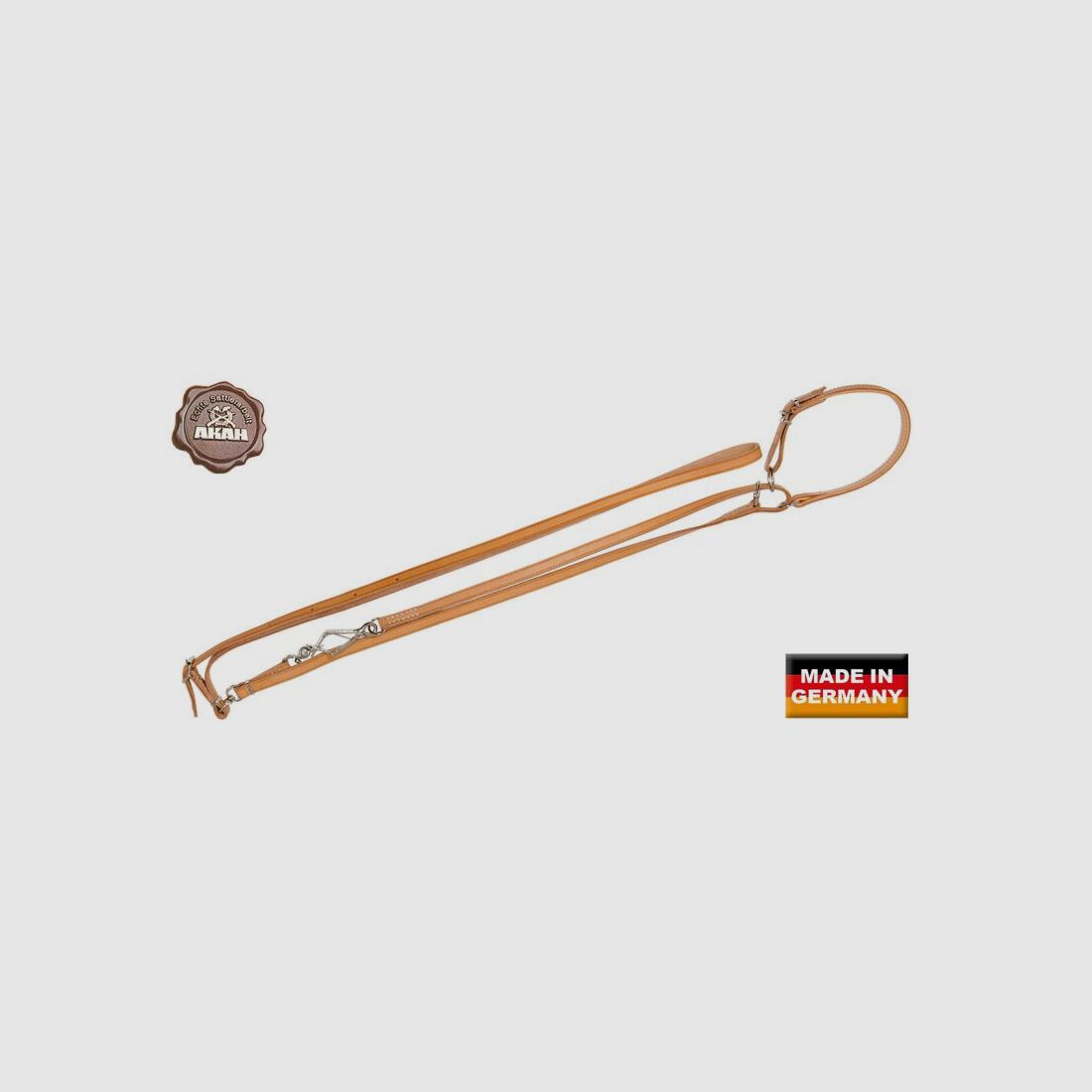 AKAH Umhängeleine mit Halsung 14 mm breit