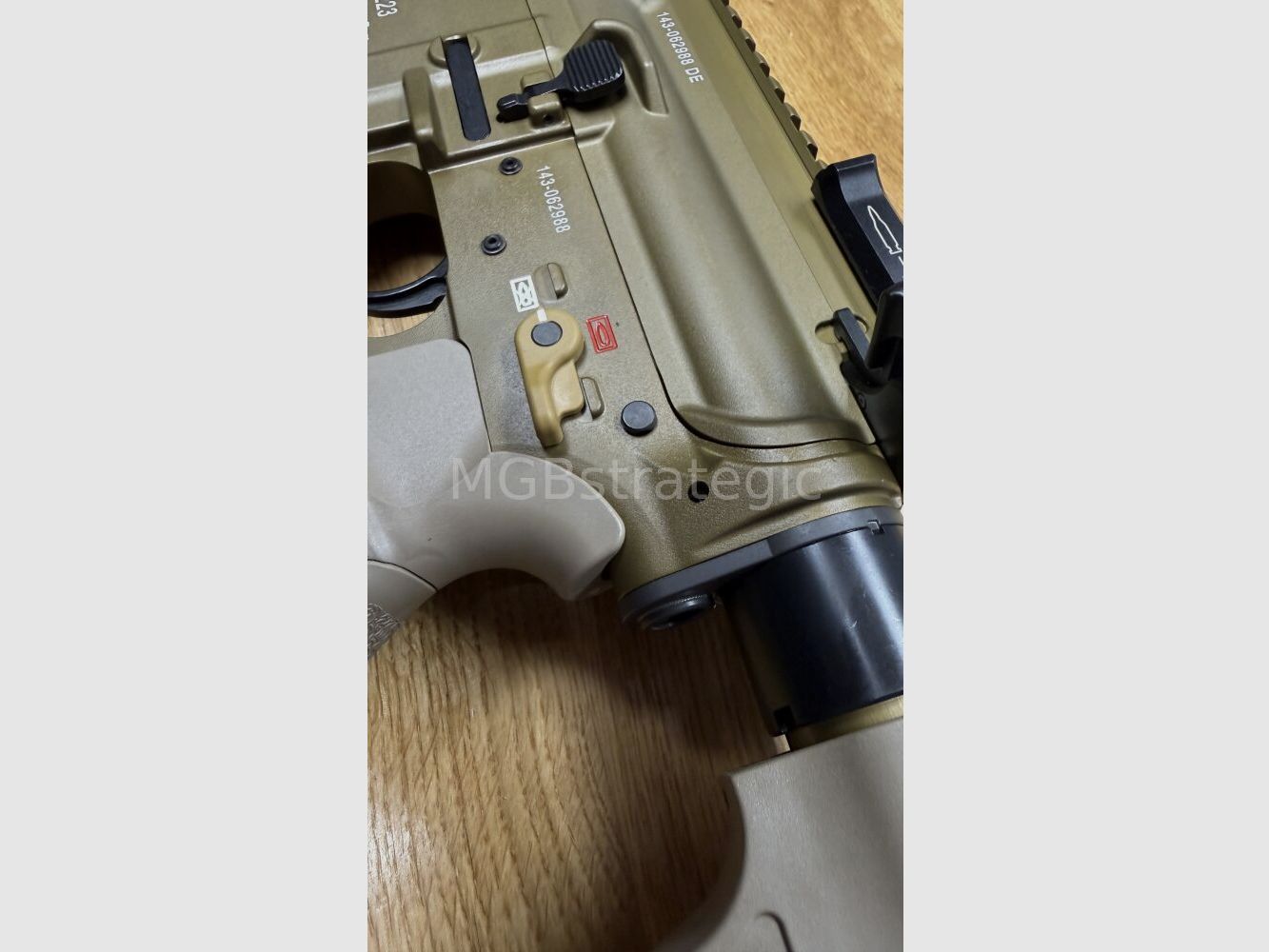 Heckler & Koch MR223 A3 Slim-Line 11" Lauf - halbautom. Büchse .223Rem MGBs Sondermodell FDE Edition inkl. Schalldämpfer ASE UTRA Dual 556-Short-QM2 Gen2 Cerakote FDE - zivile Version HK416 / G95K / G38 G95A1 / G95KA1 / mit Upgrades