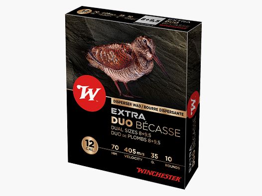 Winchester Extra Duo Becasse .12/70 35g #8.5 + #9 10 cartridges