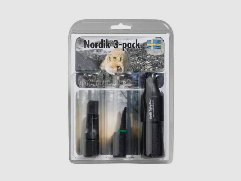 Nordik Fuchslockerset | 3-delig Lockinstrumenten-set voor succesvolle Fuchsjacht