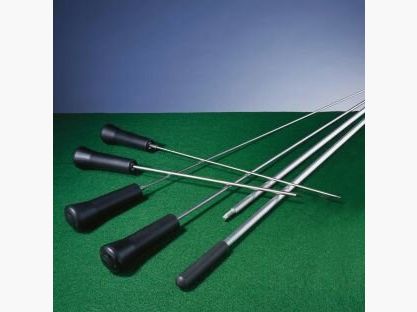 Single-piece cleaning rod, 80 cm BSW 1/8 external thread for caliber 6mm