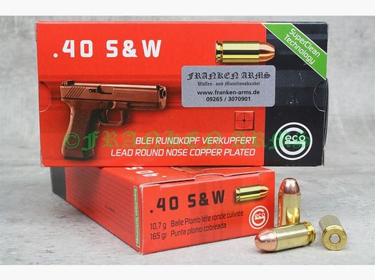 Geco .40 S&W LRNCP SX 165gr. 10.7g 50 pieces quantity discounts