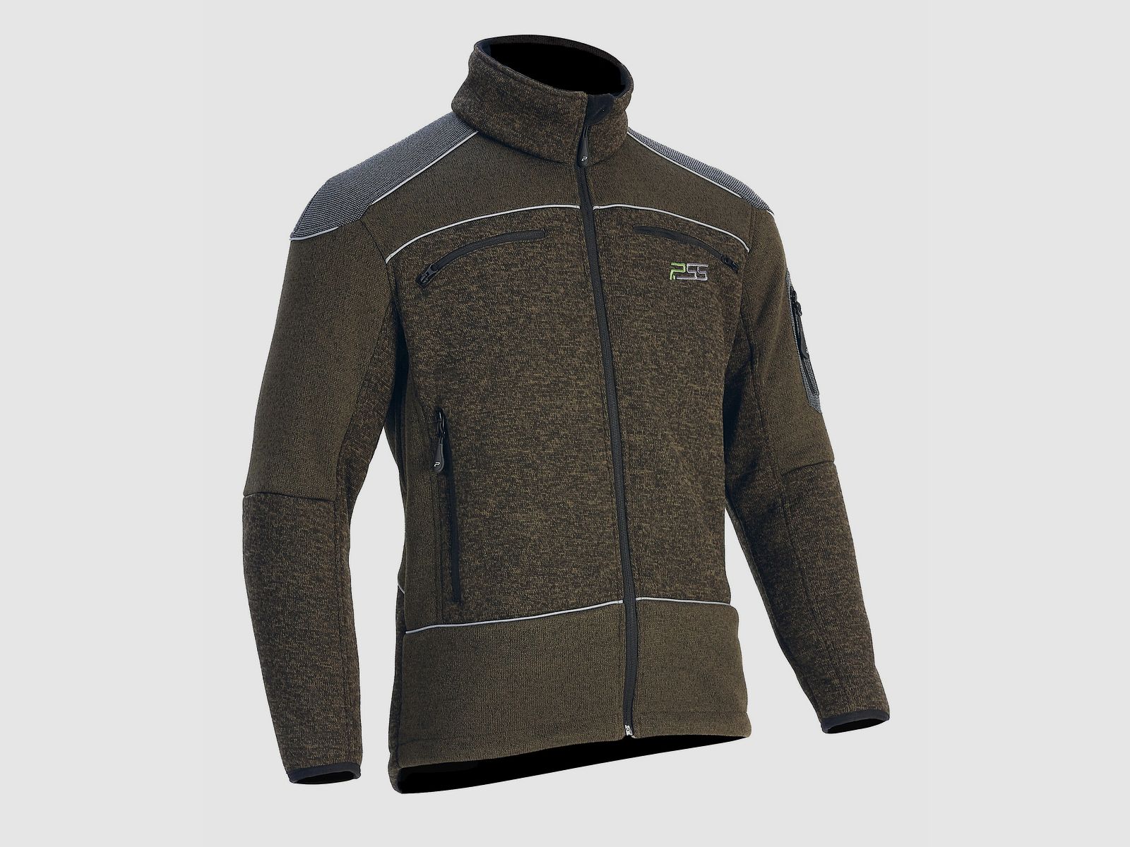PSS X-treme Arctic fleece knit jacket – olive, image 1 of 2