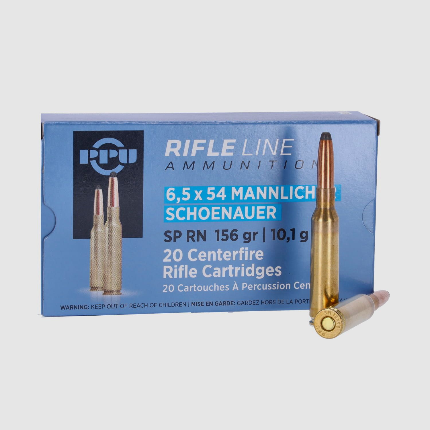 PRVI/PPU 6,5x54 Mannlicher Schönauer TM 156 gr. - 20 Stk., Bild 1 von 2