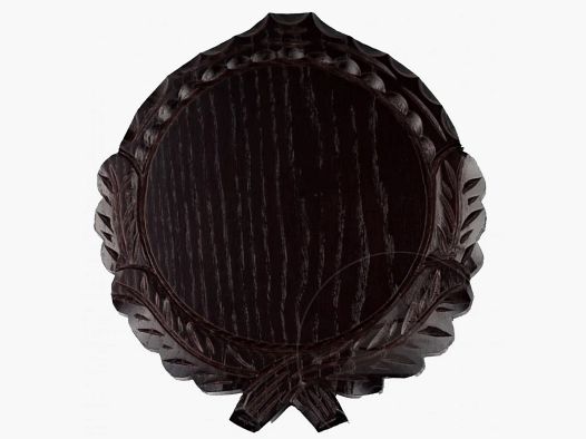 Dunkles Keilerwaffenschild mit Unterlage 009 14 cm