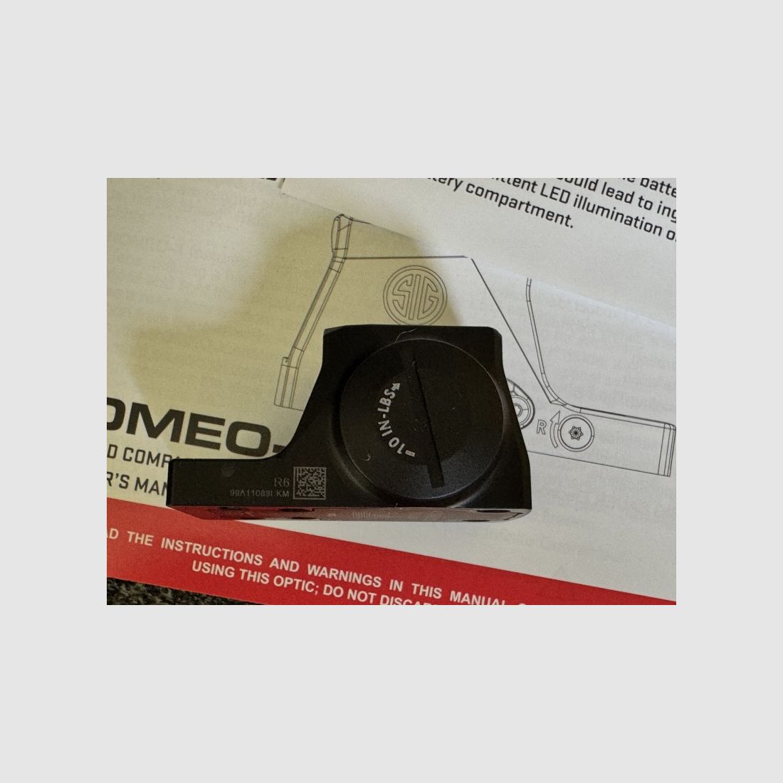 SIG SAUER ROMEO X PRO Punto Rojo Cerrado 6 MOA - absolutamente como nuevo