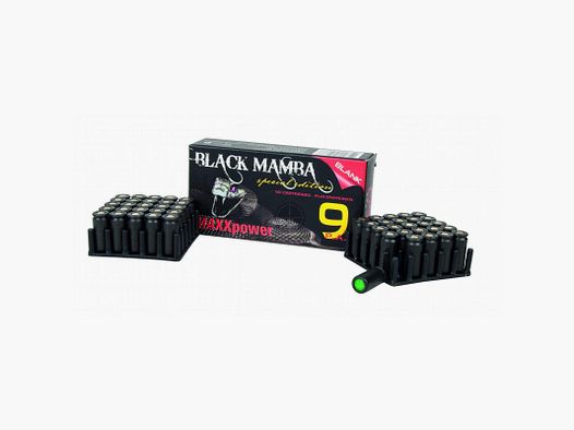 Victory Black Mamba MAXXPOWER - Platzpatronen 9 mm P.A.K - 50 Stck
